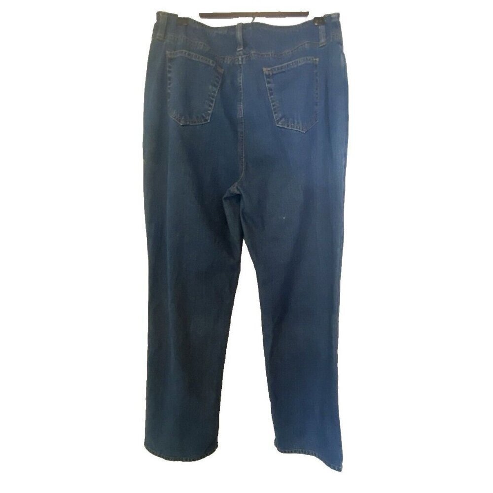 French Cuff Womens Jeans Sz 12 Embroidery Bootcut Y2K Denim Boho Western Artsy - Picture 2 of 12